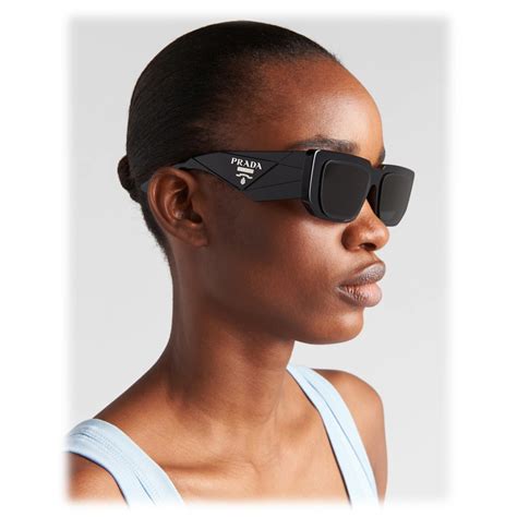 rectangle sunglasses prada|Prada symbole rectangular sunglasses.